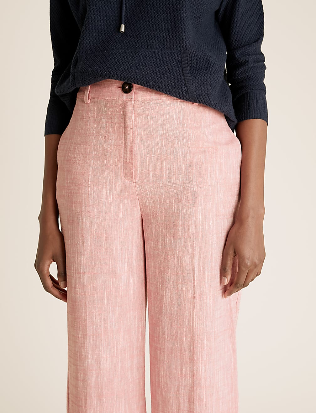 Linen Wide Leg Trousers