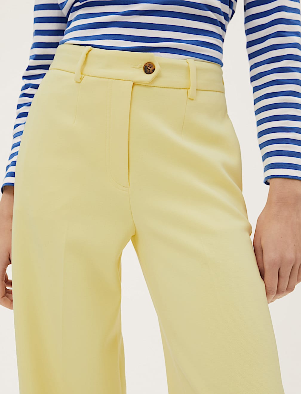 Crepe Wide Leg Trousers