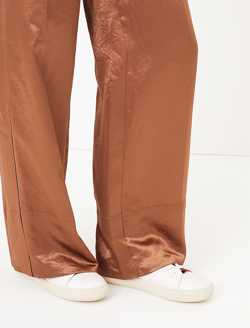Satin Wide Leg Pyjama Trousers