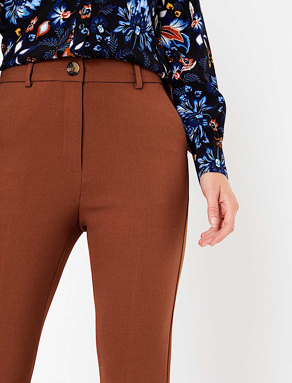 Slim Fit Flared Trousers