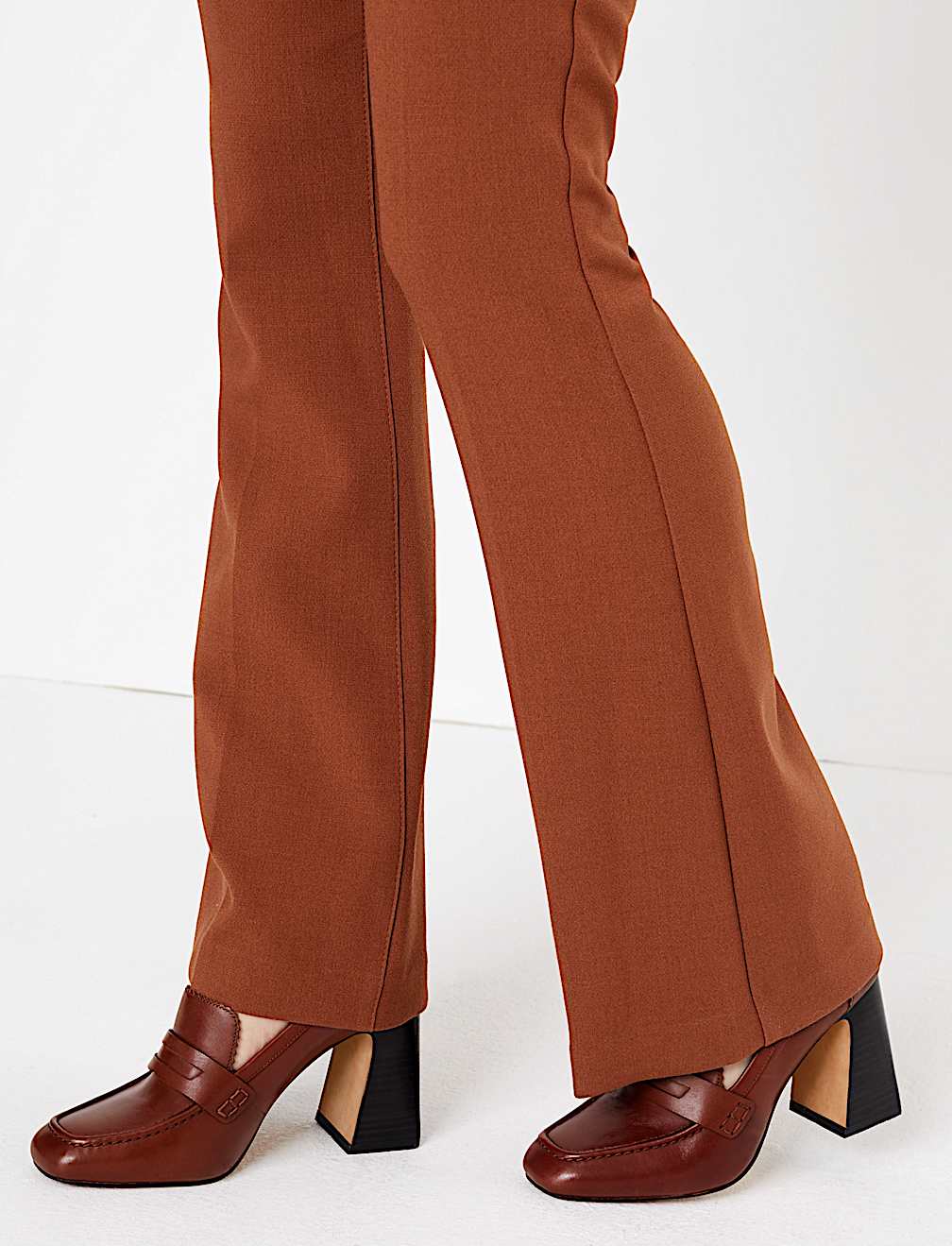 Slim Fit Flared Trousers