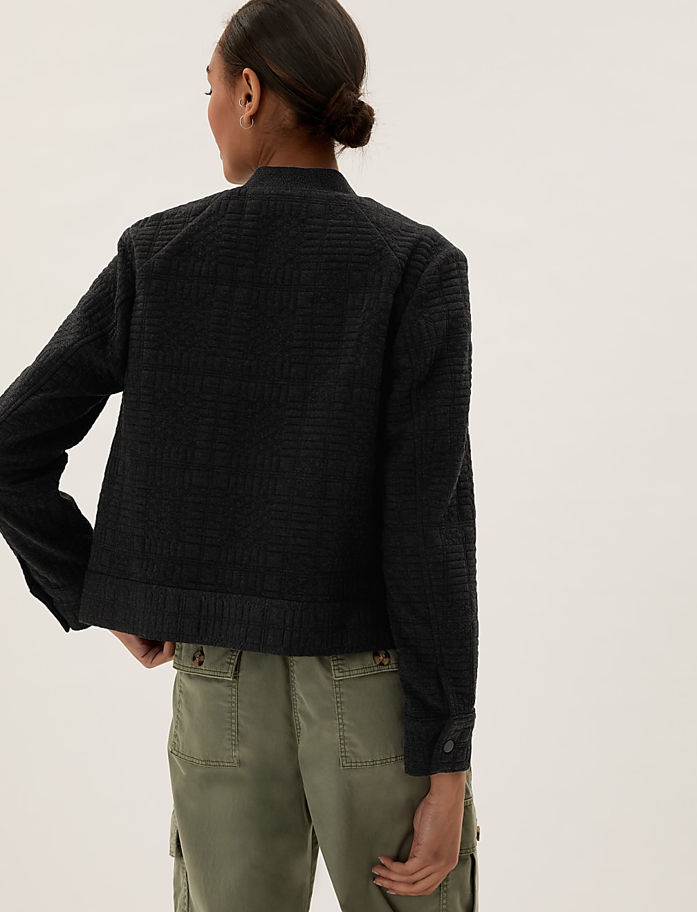 Quilted Bomber Jacket