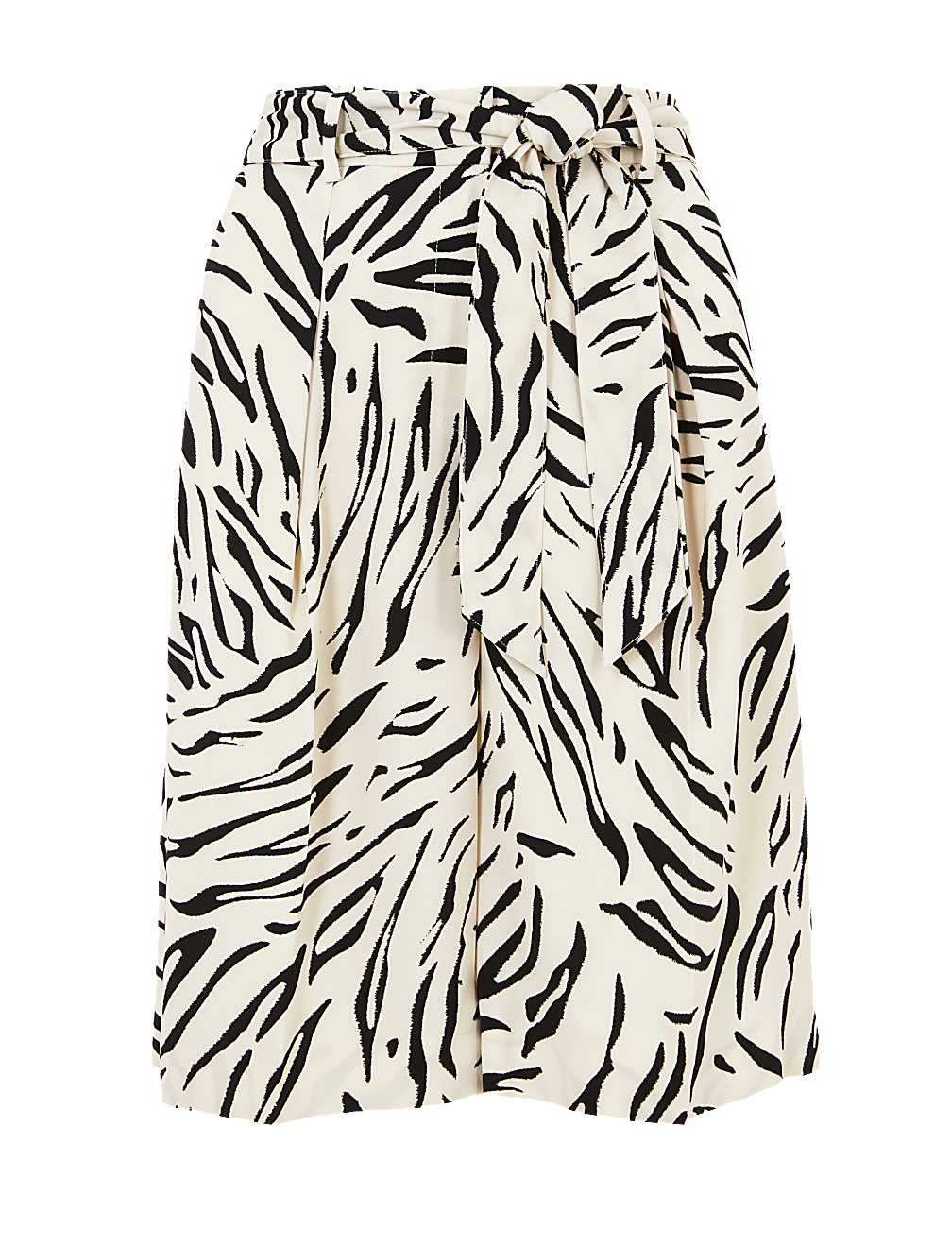 Animal Print High Waist Tailored Shorts