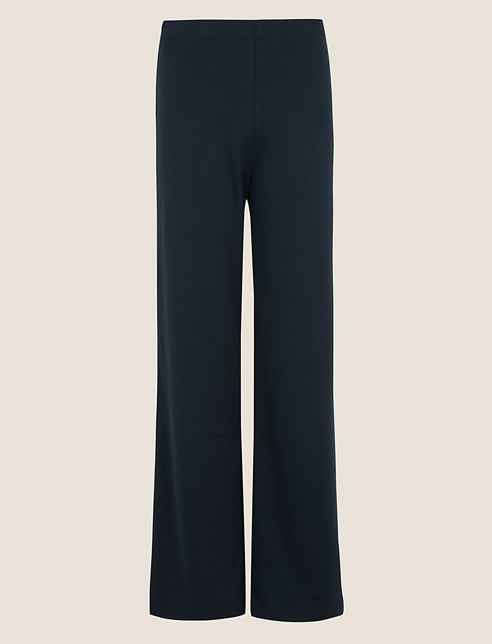 Jersey High Waisted Wide Leg Trousers