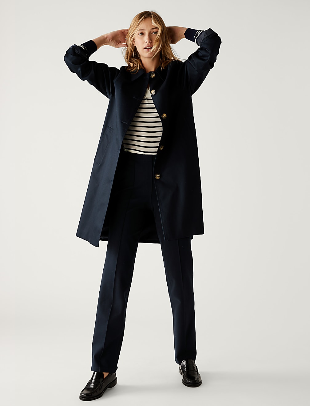 Jersey Straight Leg Trousers