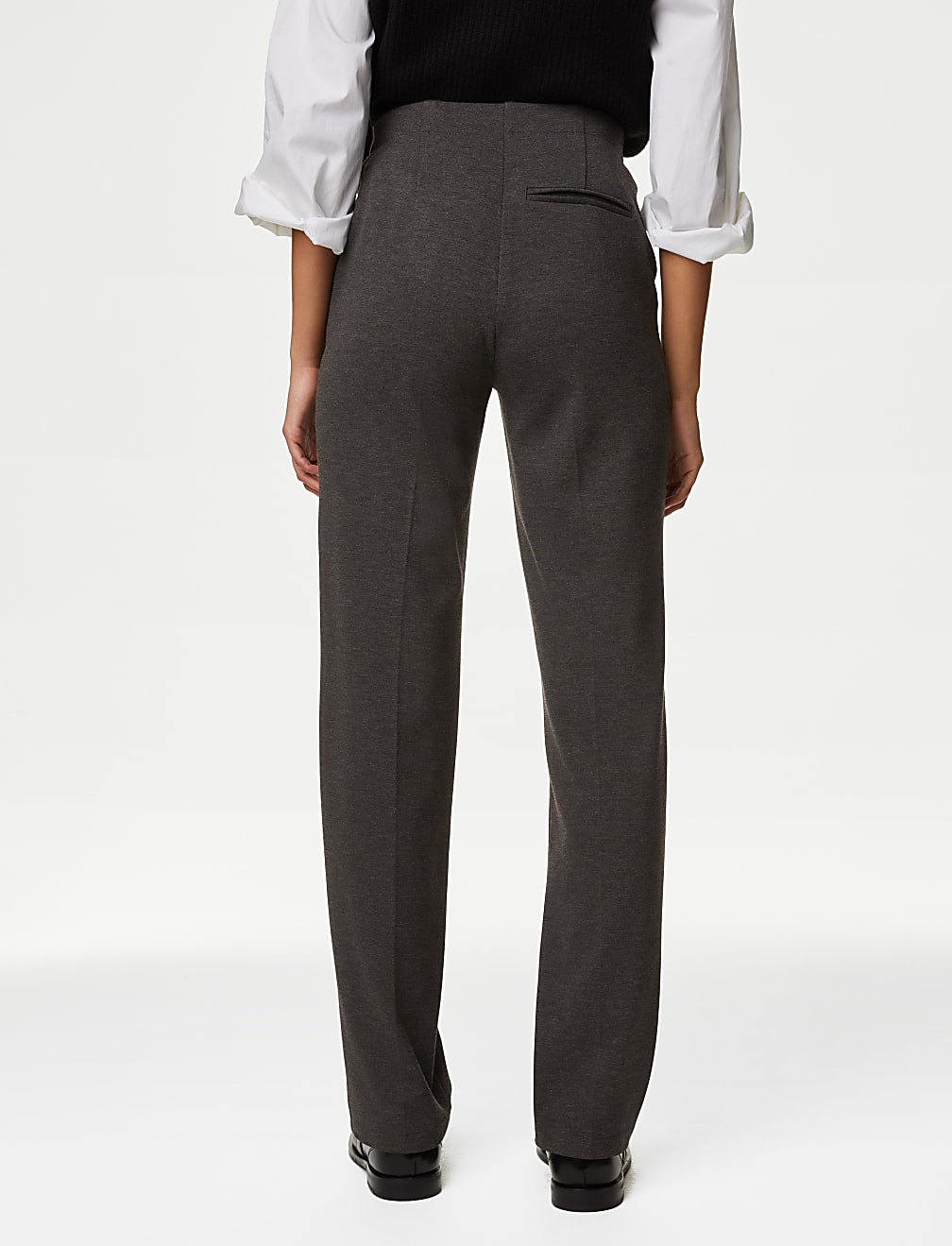 Jersey Straight Leg Trousers