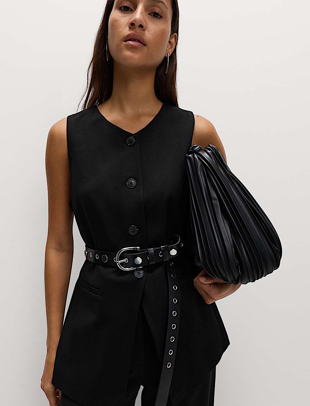 Jersey Collarless Waistcoat