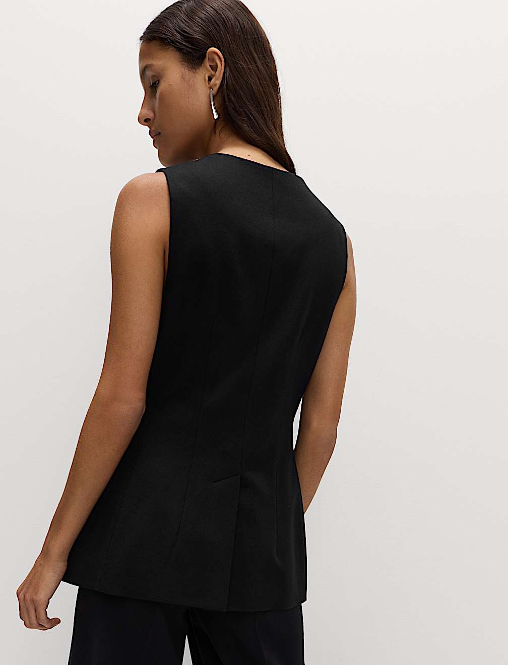 Jersey Collarless Waistcoat