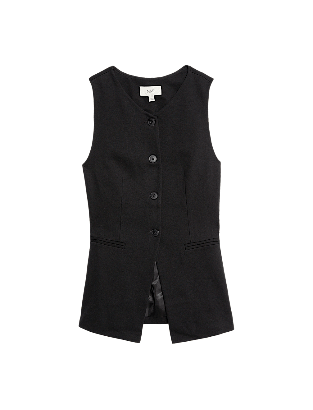 Jersey Collarless Waistcoat