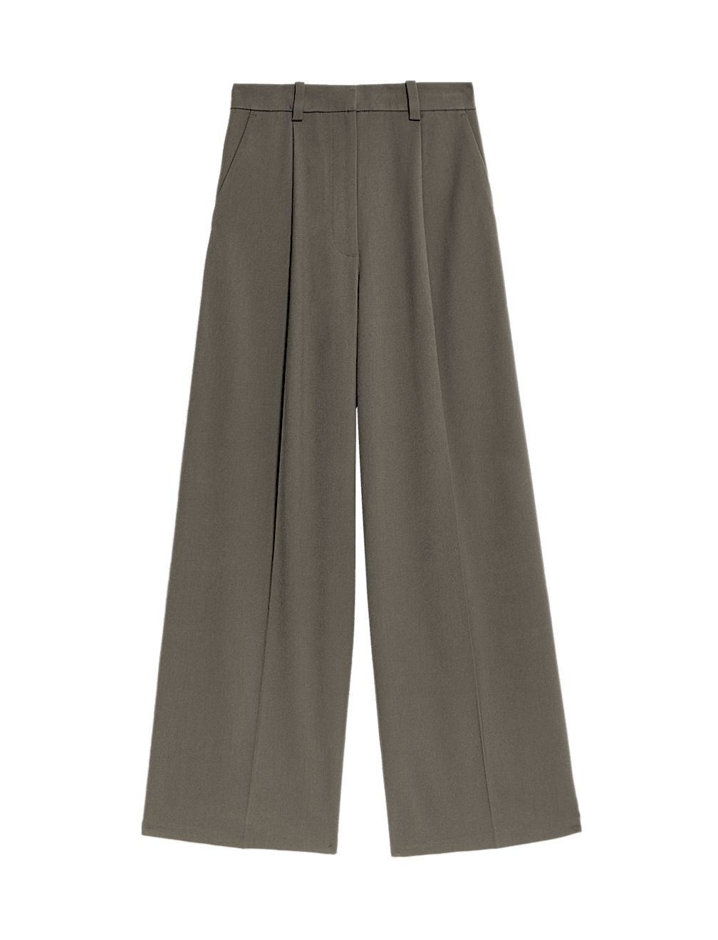Pleated Wide Leg Trousers