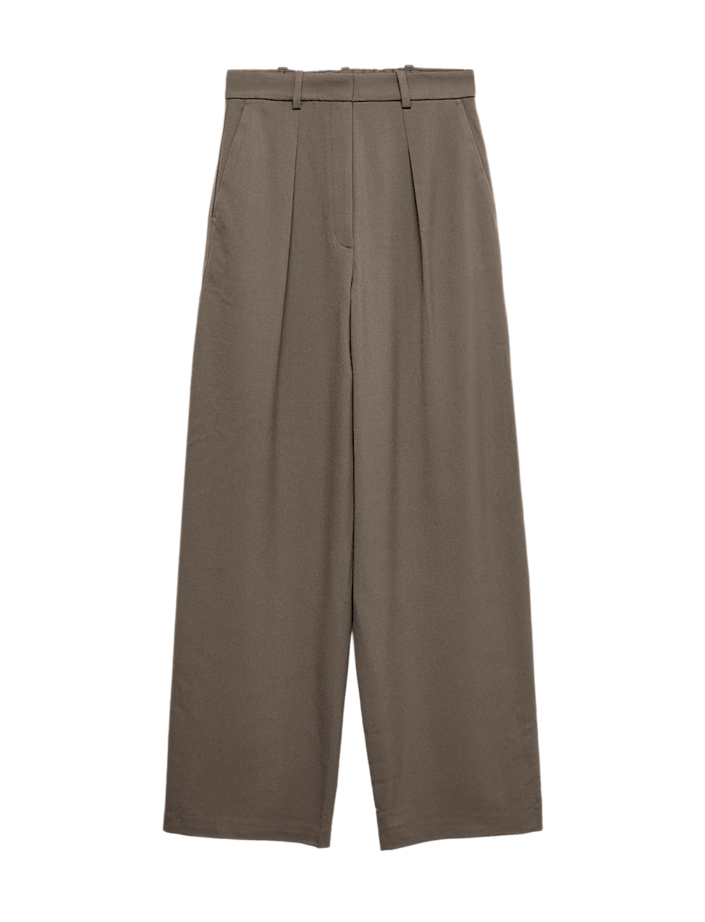 Woven Barrel Leg Trousers with Stretch