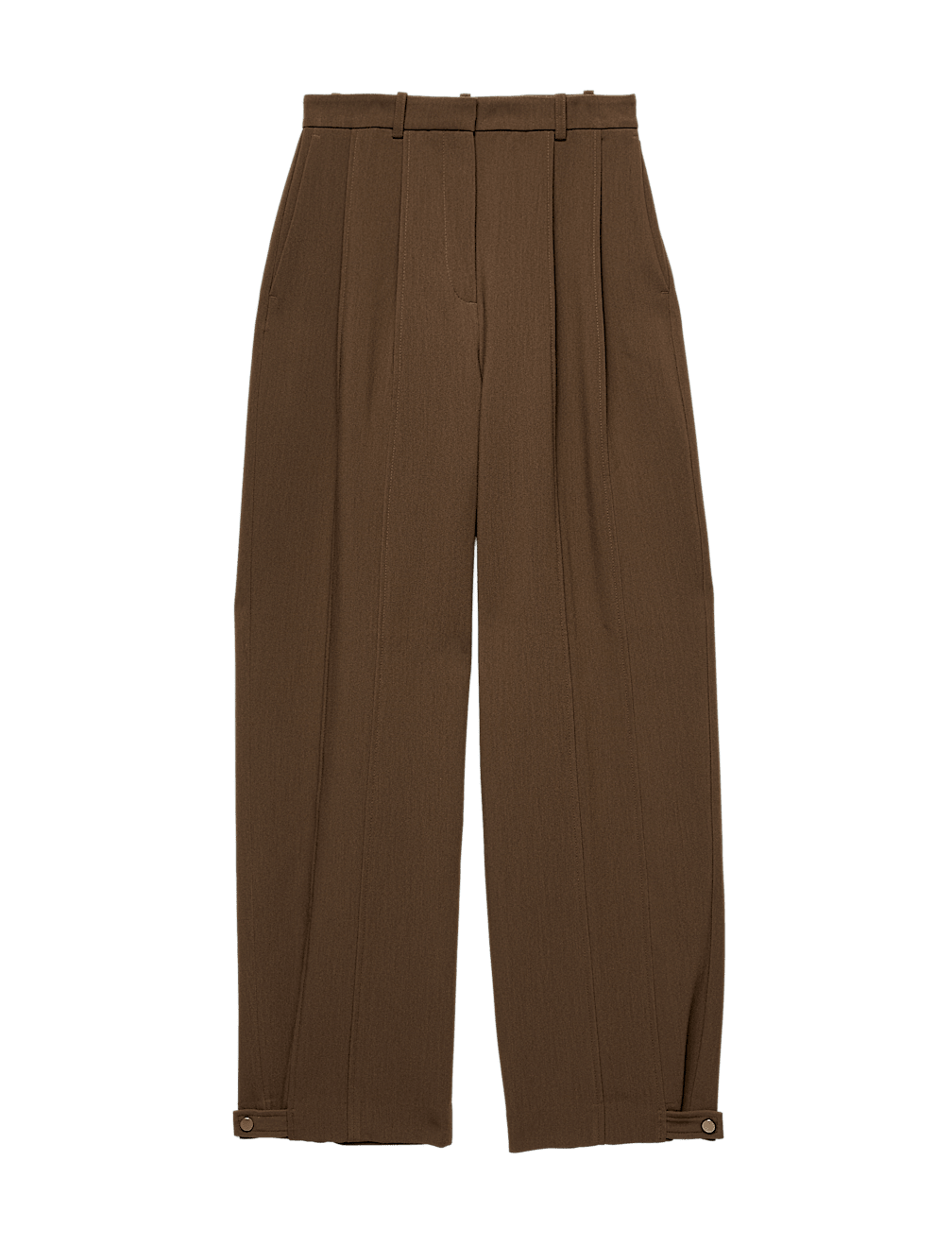 Double Pleat Cuff Detail Trousers