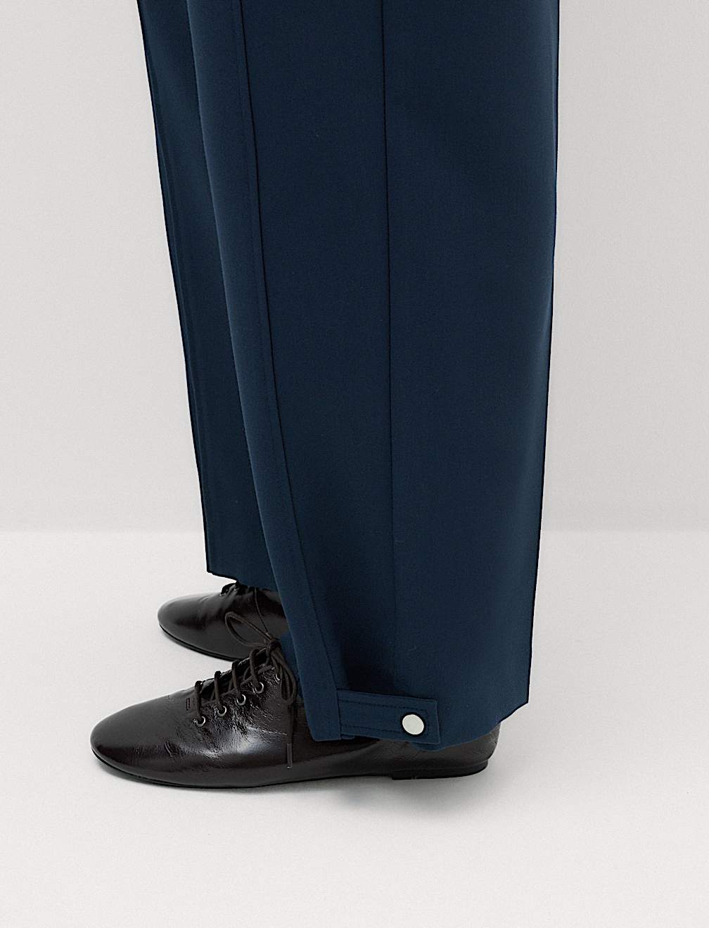 Double Pleat Cuff Detail Trousers