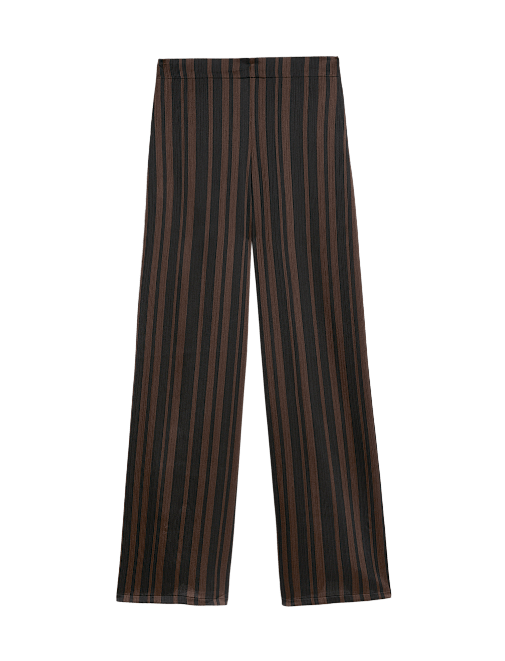Stripe Plisse Palazzo Trousers