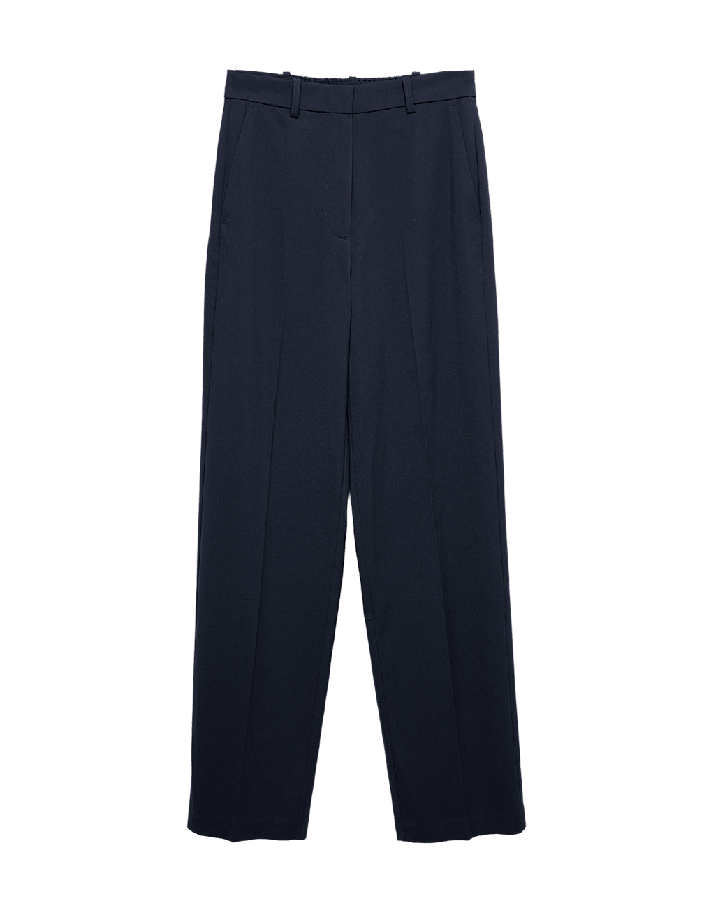 Straight Leg Trousers with Stretch