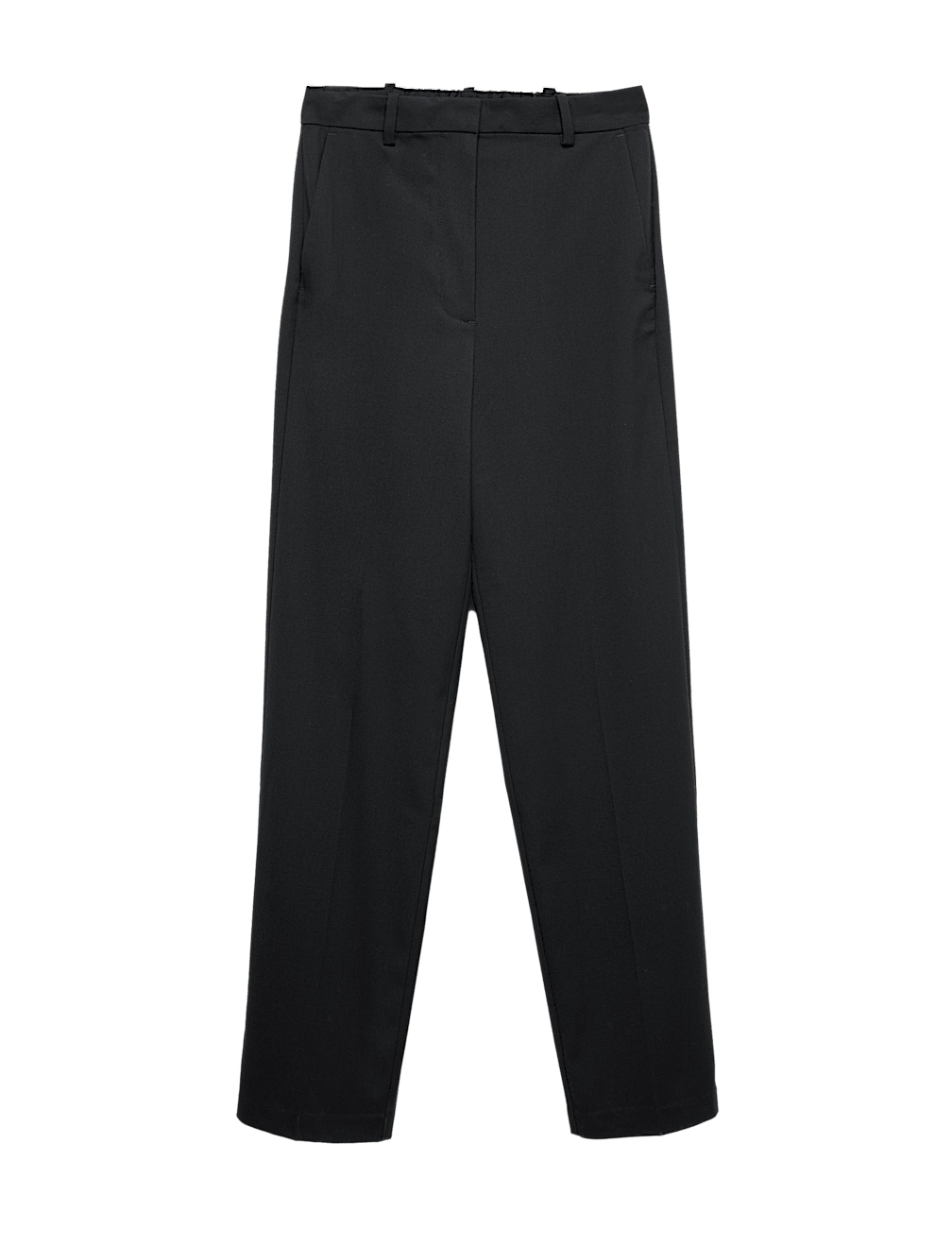 Straight Leg Trousers with Stretch