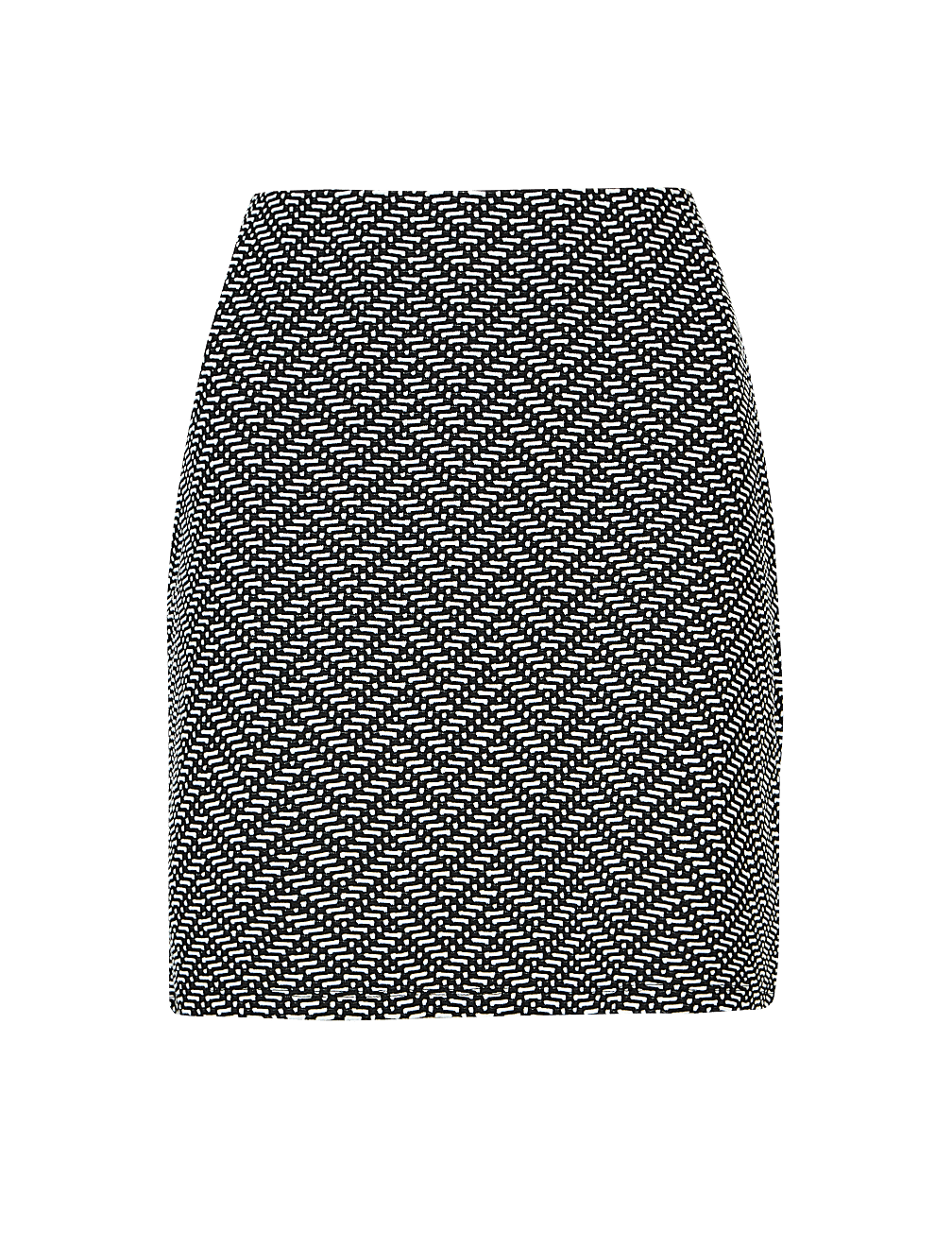 Printed Jersey A-Line Mini Skirt