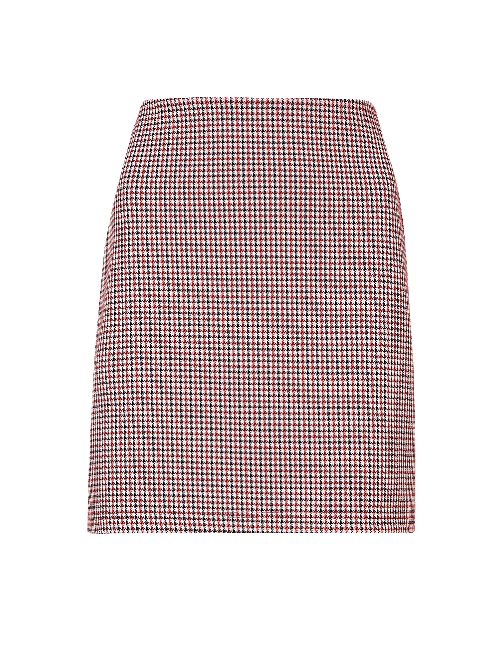 Jersey Checked A-Line Mini Skirt
