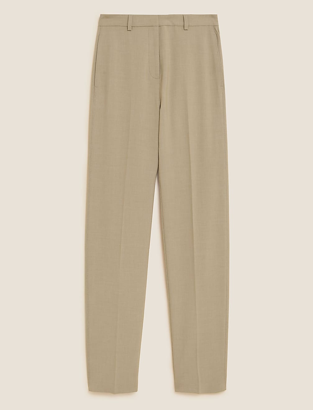 Straight Leg Trousers with Stretch