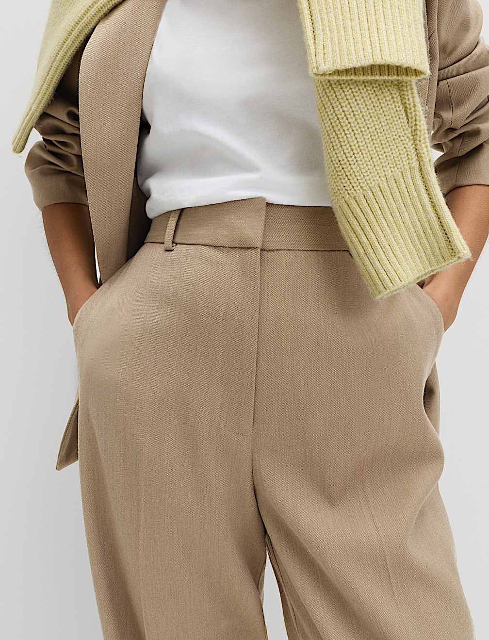 Relaxed Straight Leg Trousers