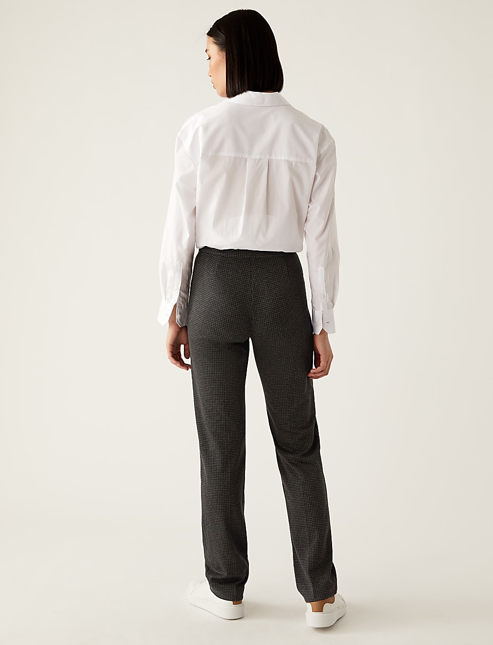 Houndstooth wide leg trousers new arrivals