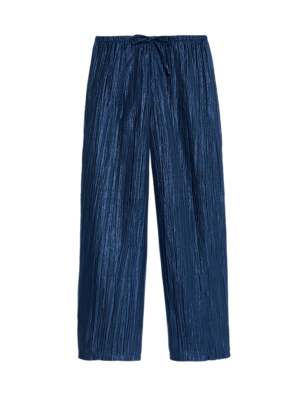 Lyocell Rich Crinkle Wide Leg Trousers