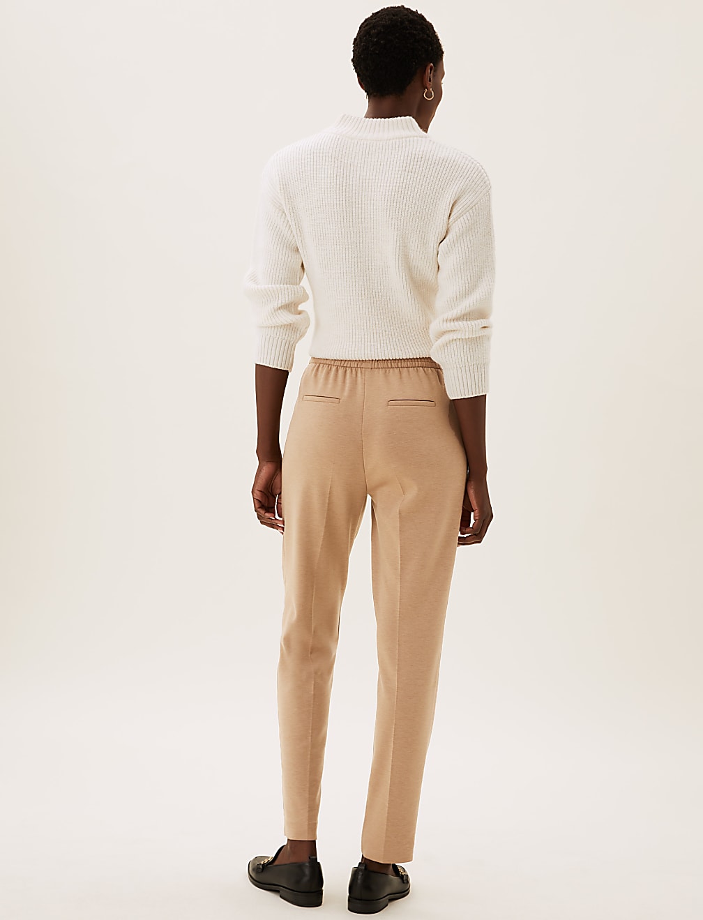 Jersey Tapered Ankle Grazer Trousers