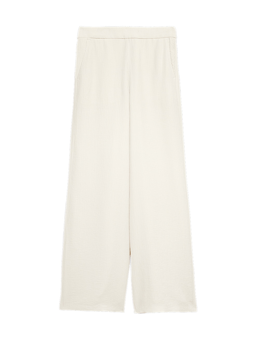 Textured Straight Leg Trousers