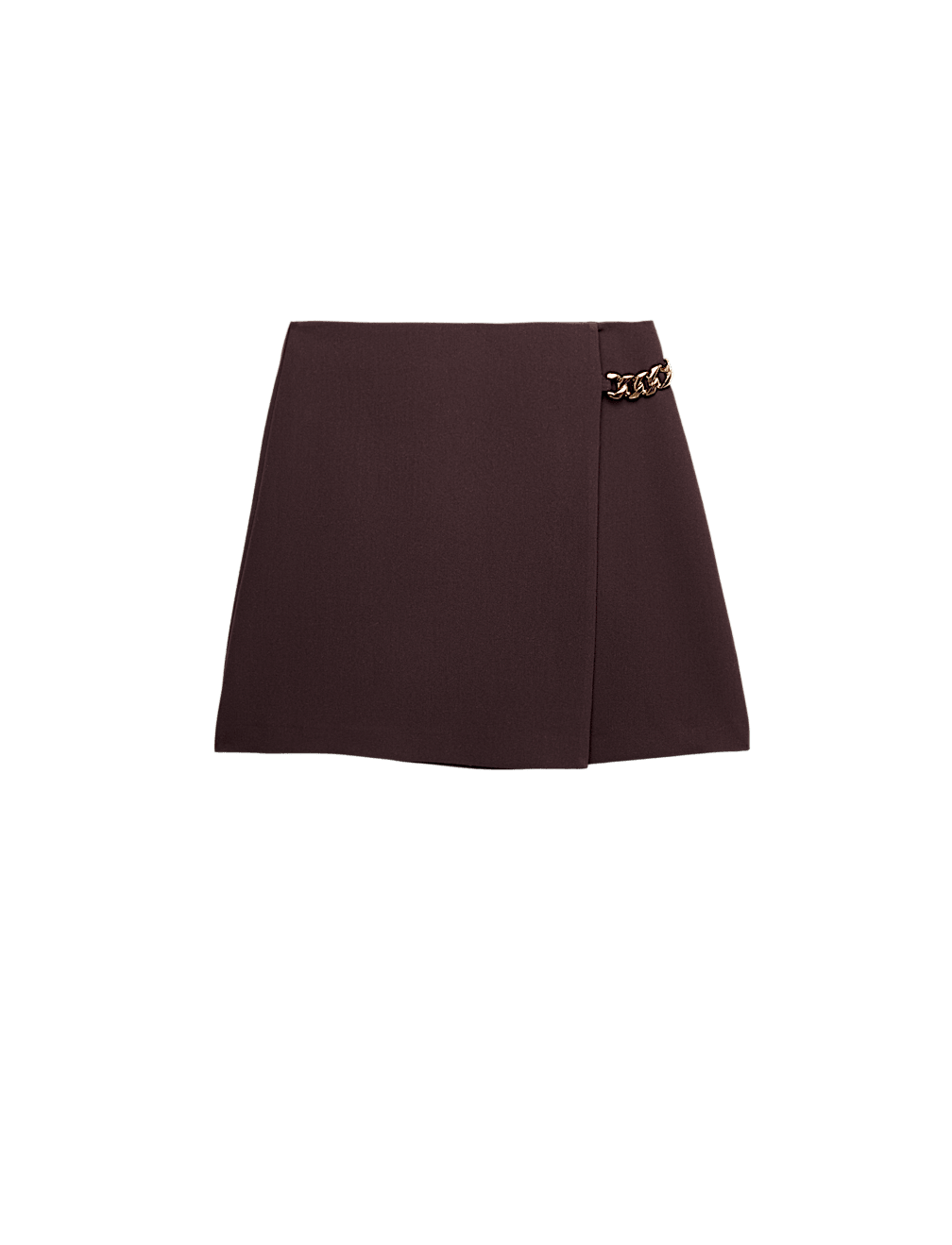 Chain Detail Mini A-Line Skirt