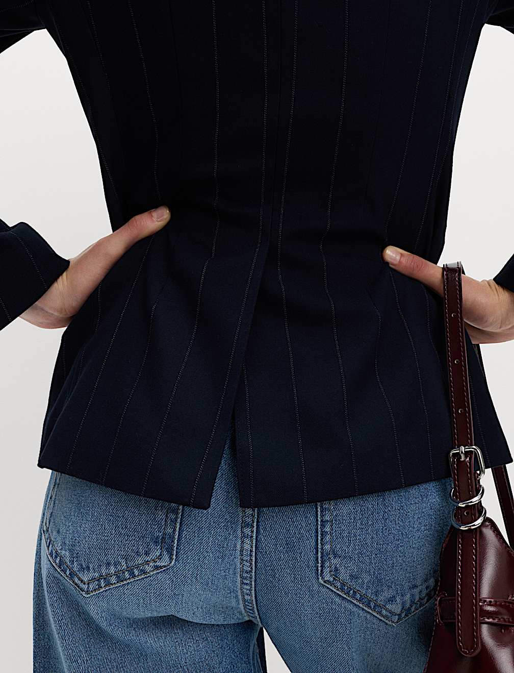 Striped Zip Through Jacket