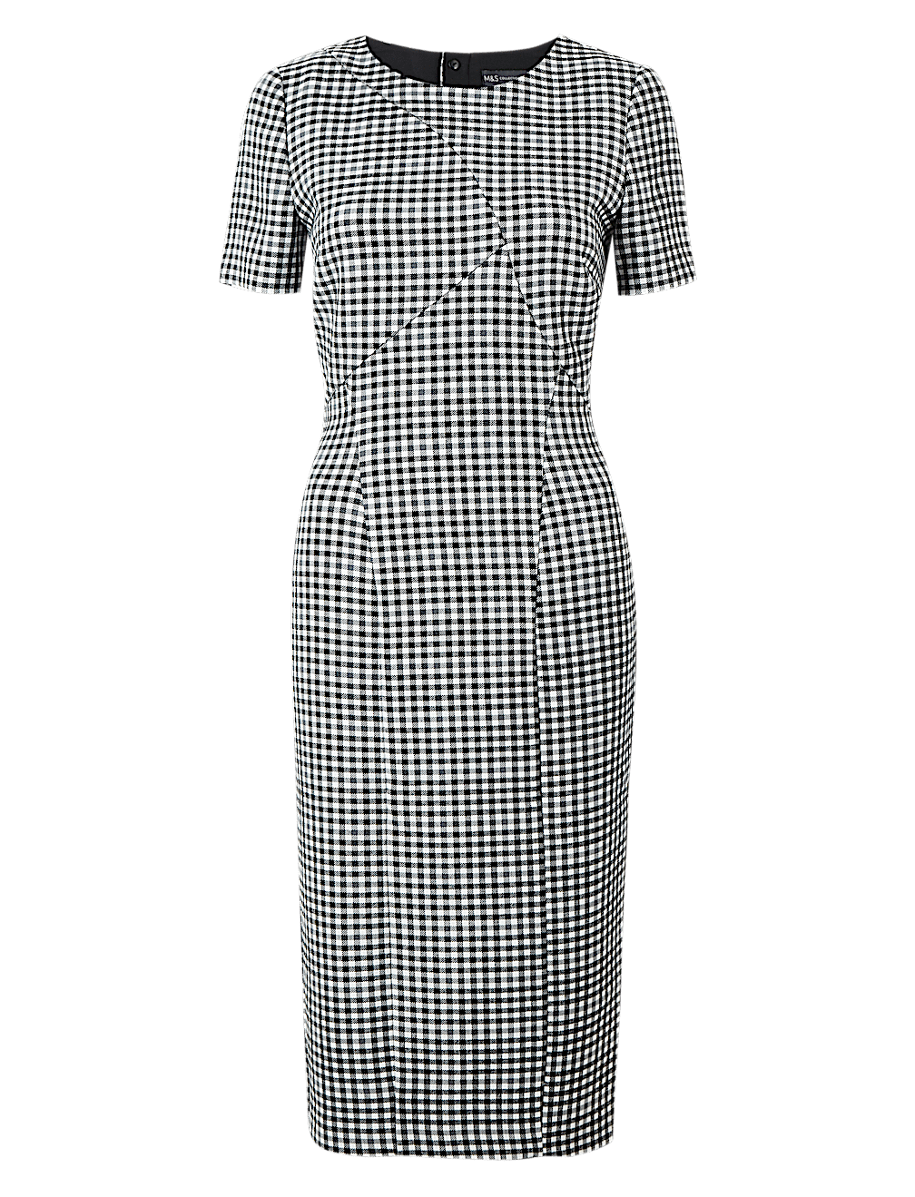 Checked Midi Bodycon Dress
