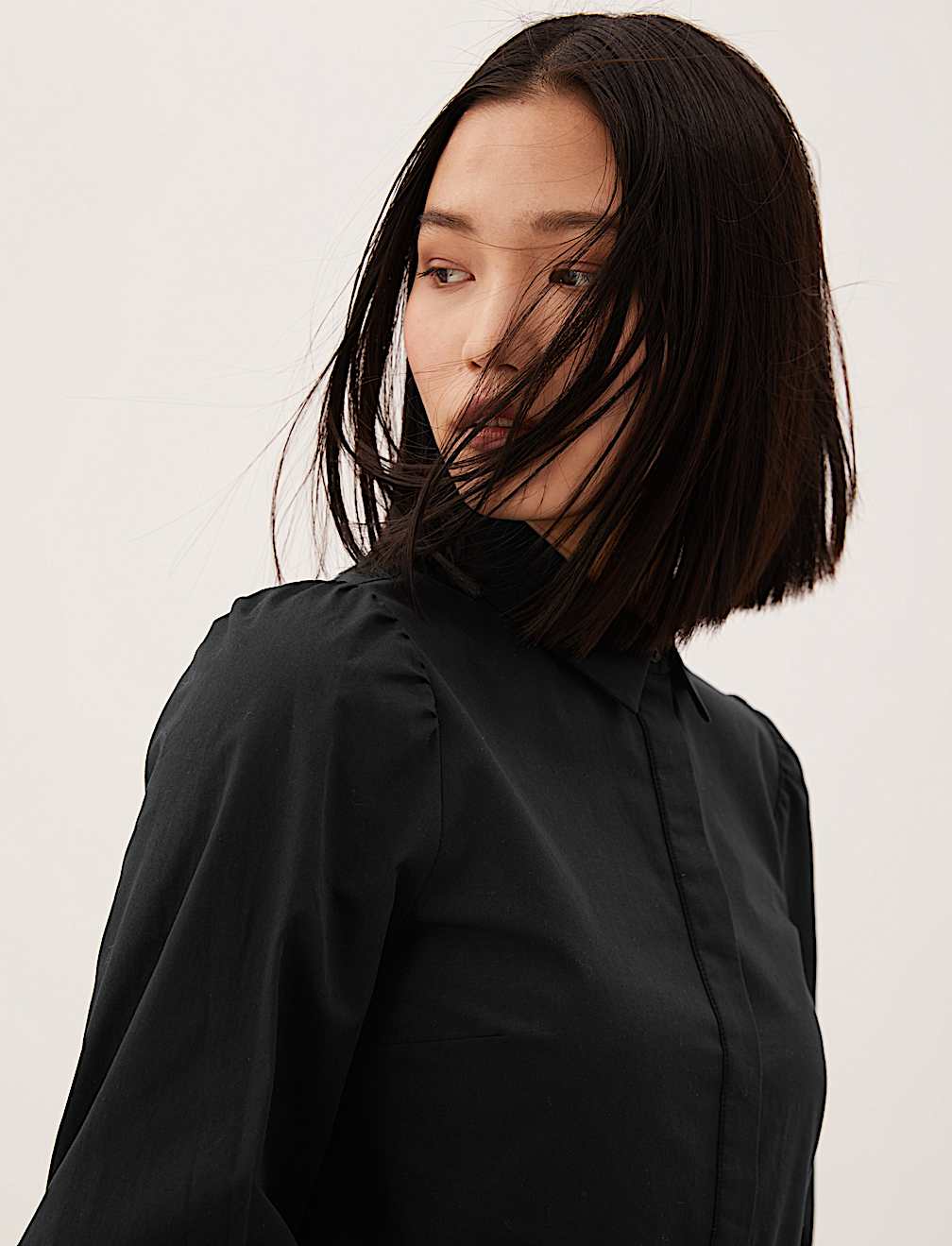 Pure Cotton Midi Shirt Dress