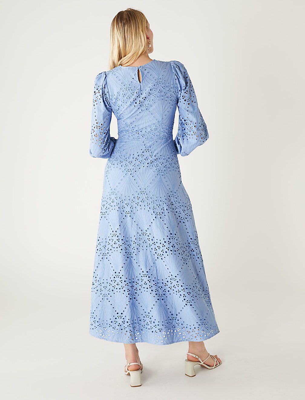 Pure Cotton Broderie Midaxi Tea Dress