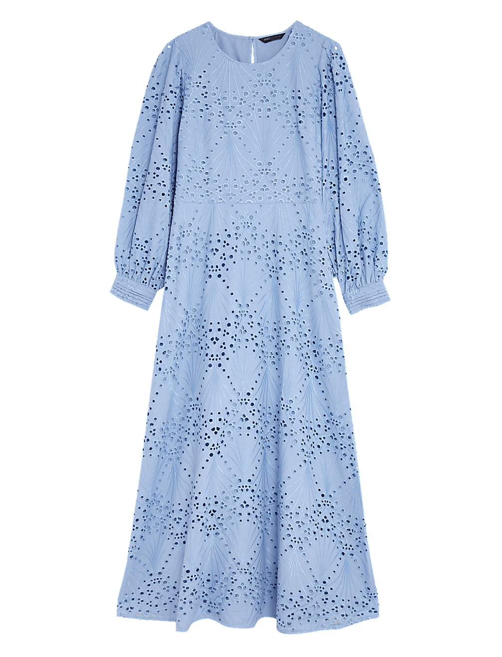 Pure Cotton Broderie Midaxi Tea Dress