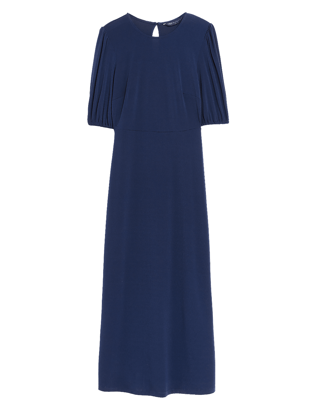 Jersey Round Neck Midi Tea Dress