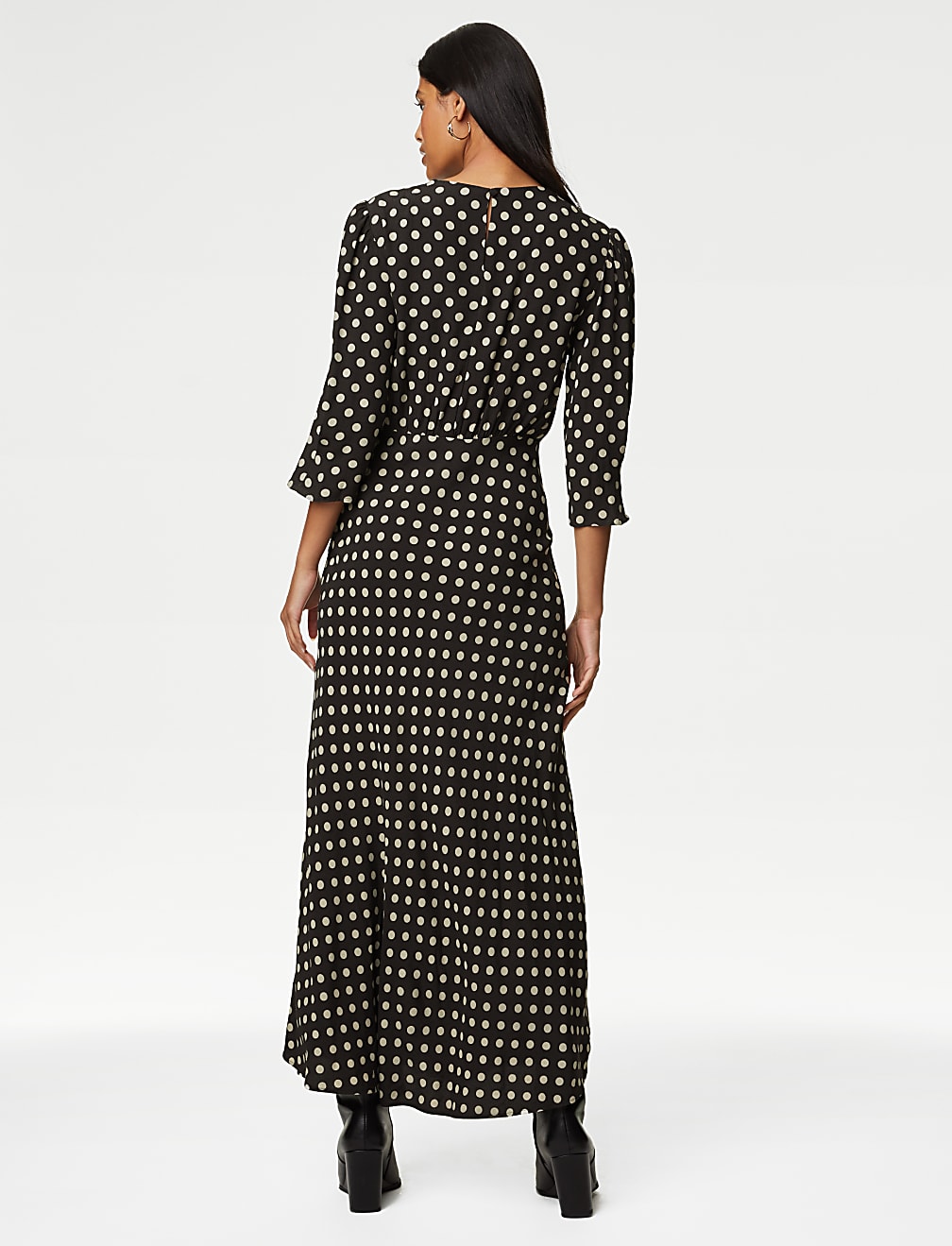 Spot Print Midaxi Tea Dress