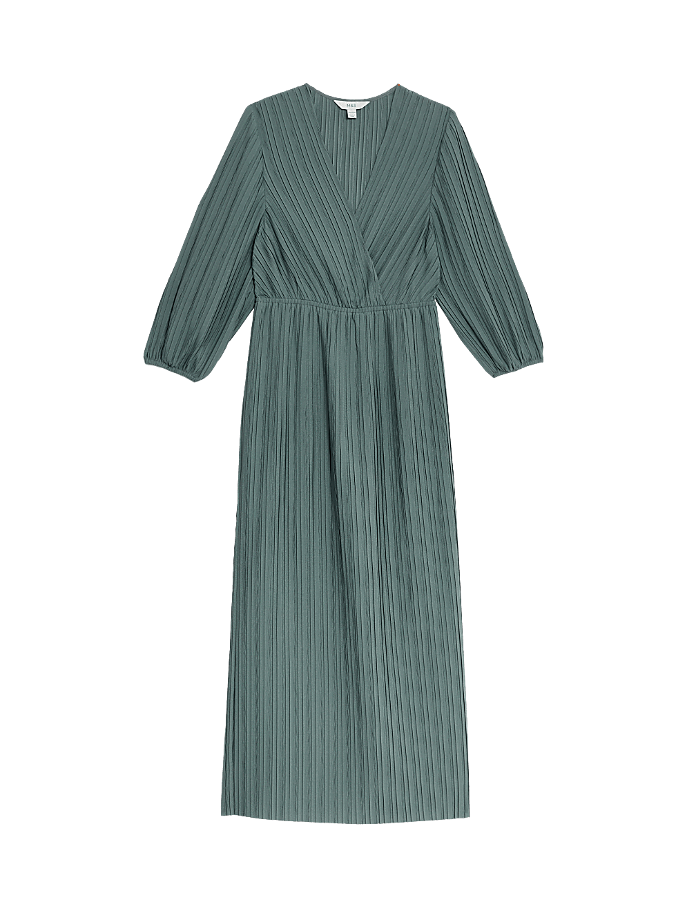 Buy Pleated V-Neck Midaxi Wrap Dress at Marks & Spencer