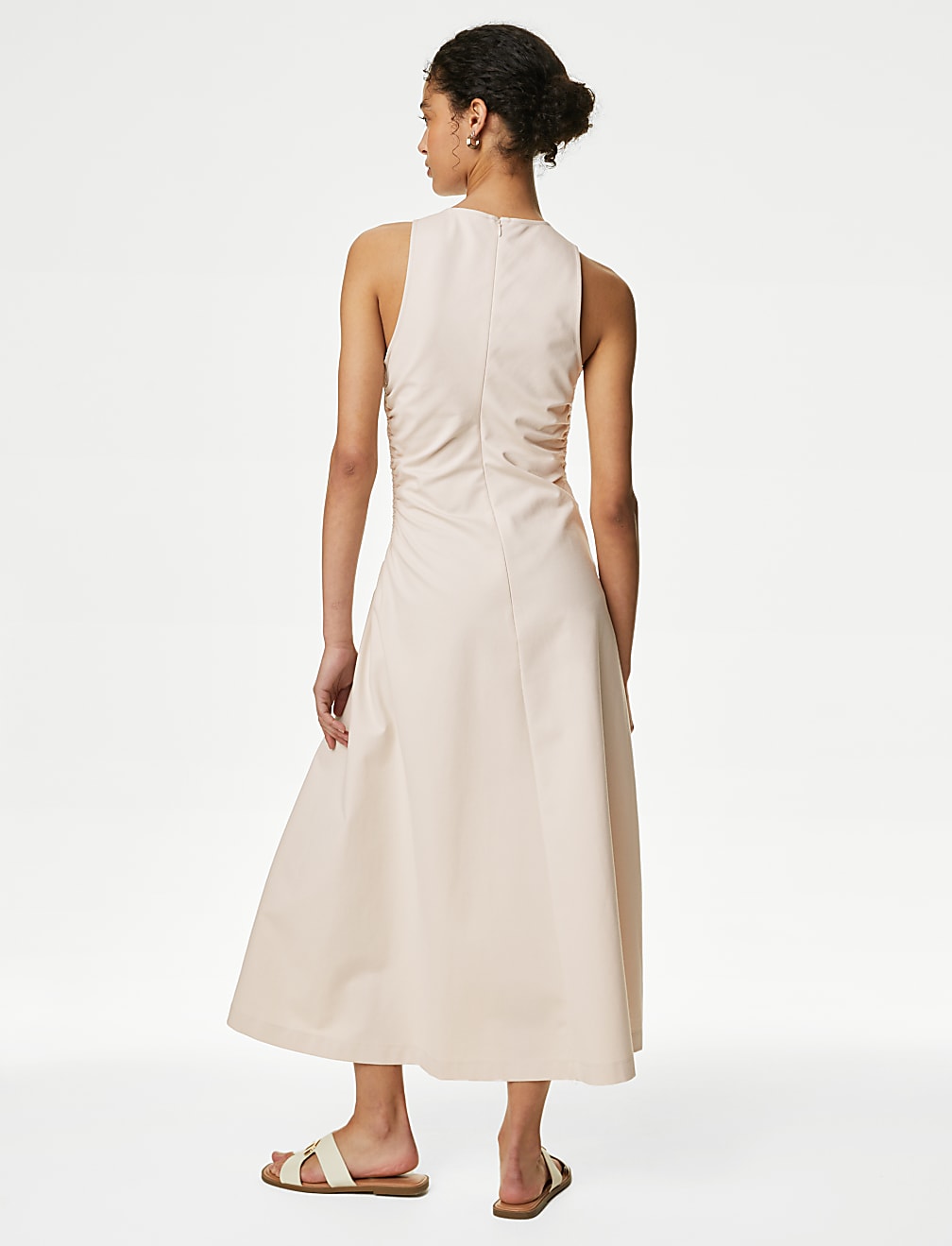 Jersey Ruched Midaxi Bodycon Dress