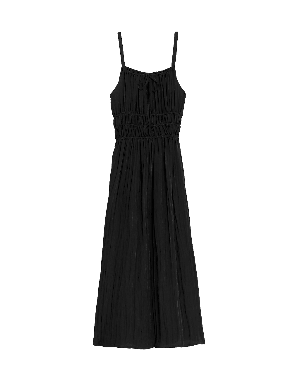 Buy Crinkle Smocked Cami Midi Slip Dress at Marks & Spencer