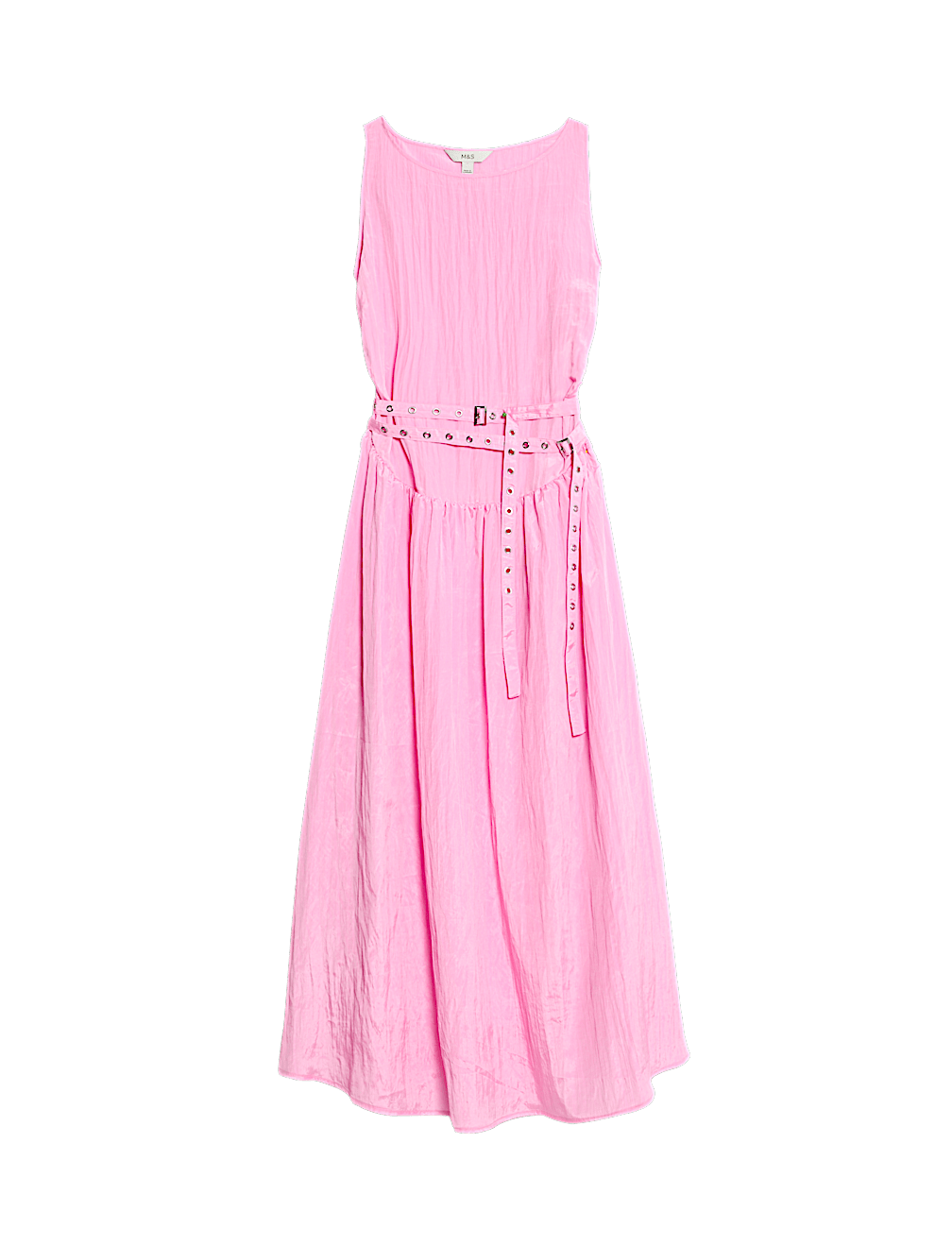 Belted Midaxi Waisted Dress