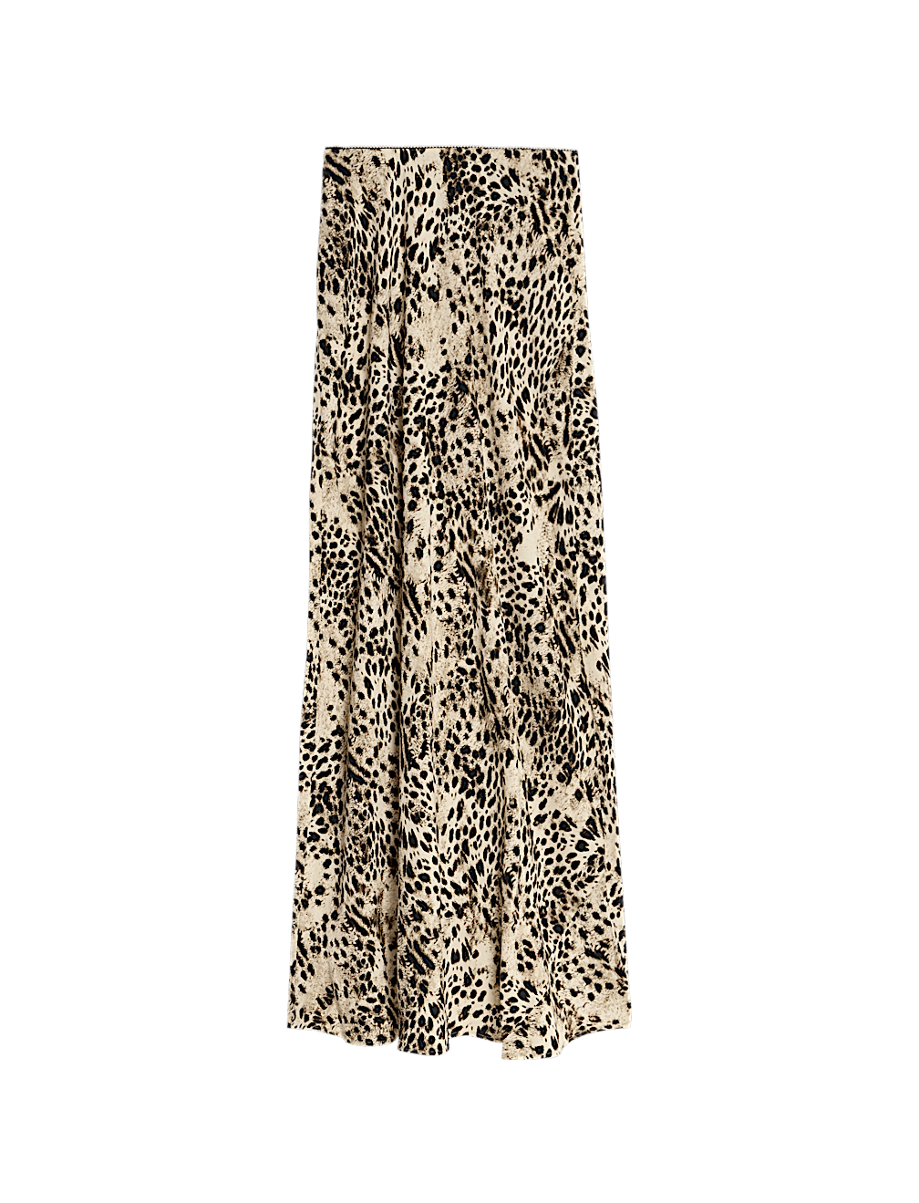 Animal Print Maxi Slip Skirt