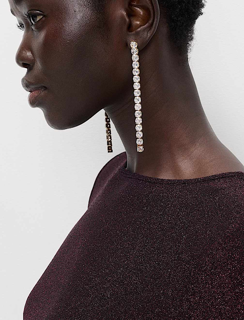 Lurex Metallic Mini Shift Dress