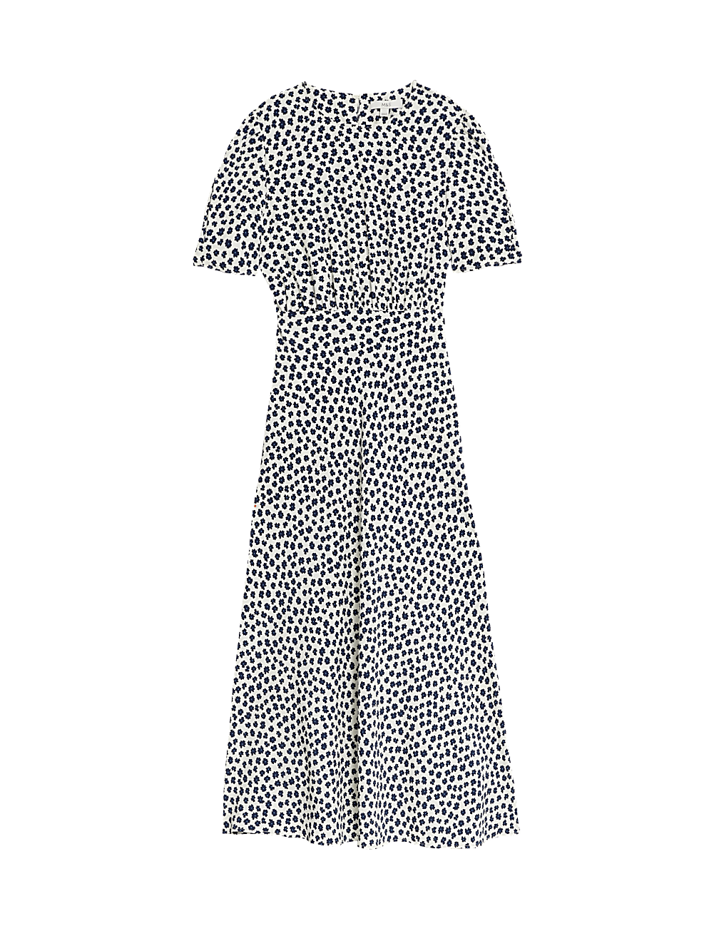 Printed Puff Sleeve Midaxi Tea Dress