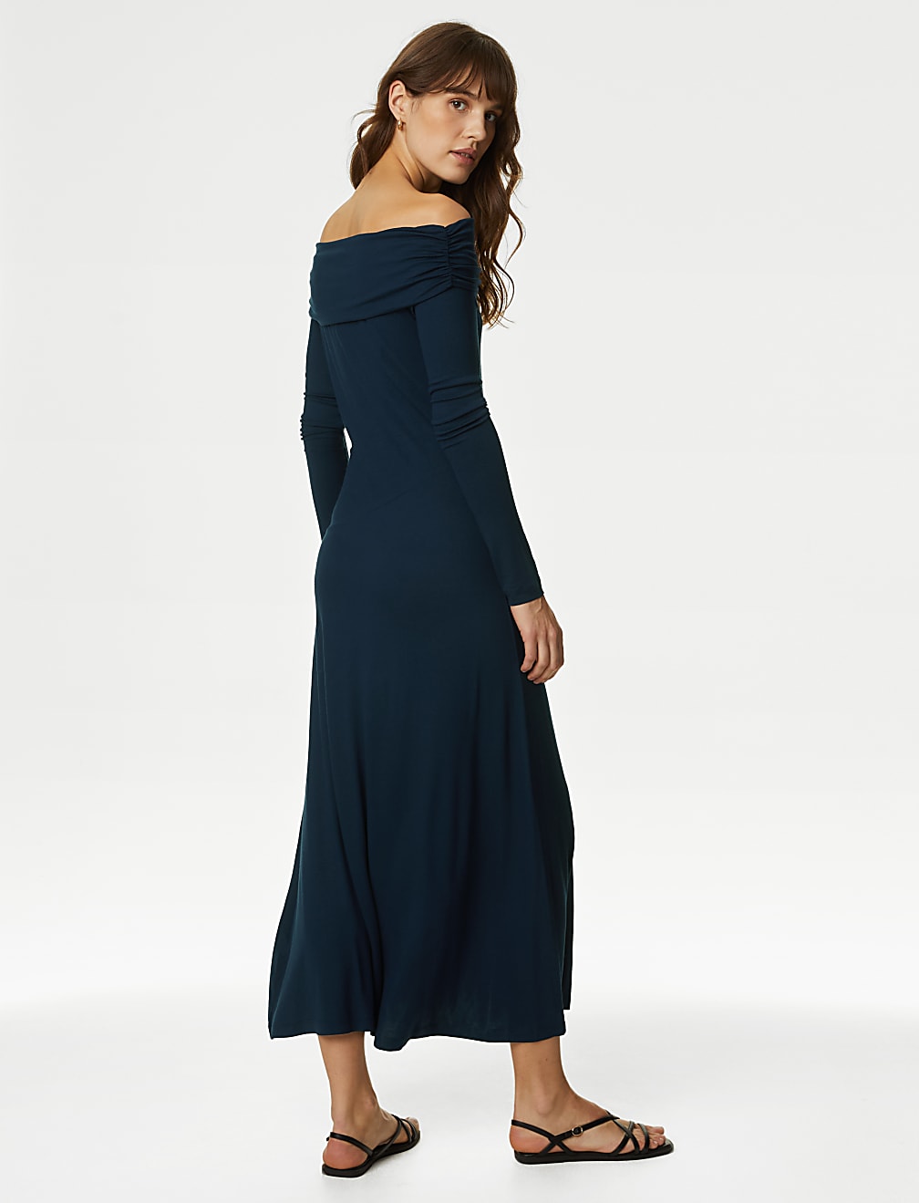 Jersey Bardot Midaxi Column Dress
