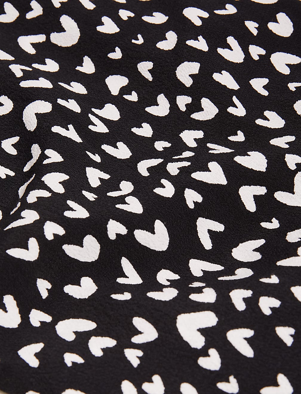 Heart Print Midaxi A-Line Skirt