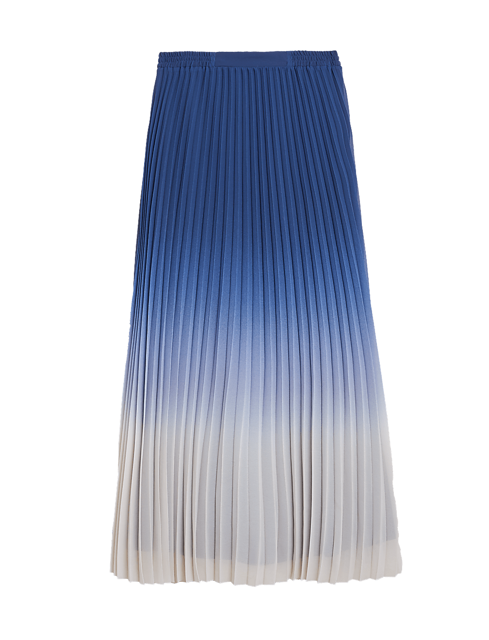 Ombre Pleated Midaxi Skirt