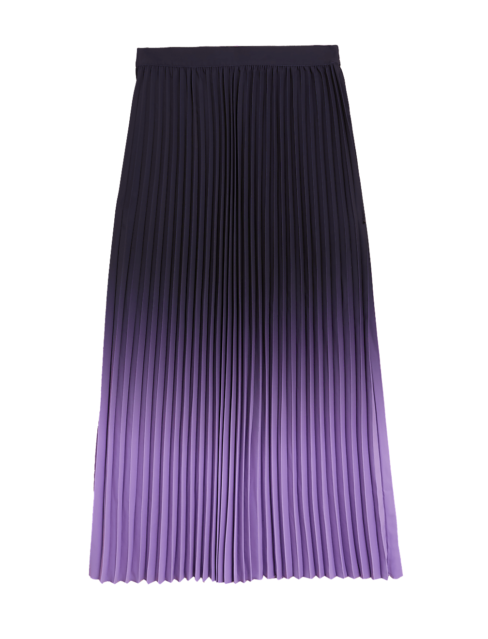 Ombre Pleated Midaxi Skirt