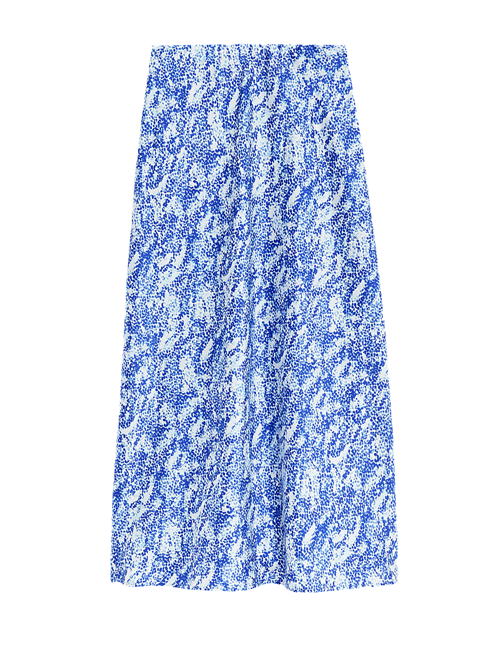 Satin Animal Print Midaxi Slip Skirt