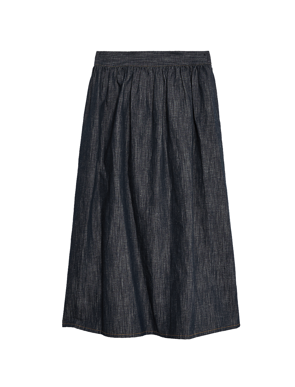 Denim Midaxi Circle Skirt