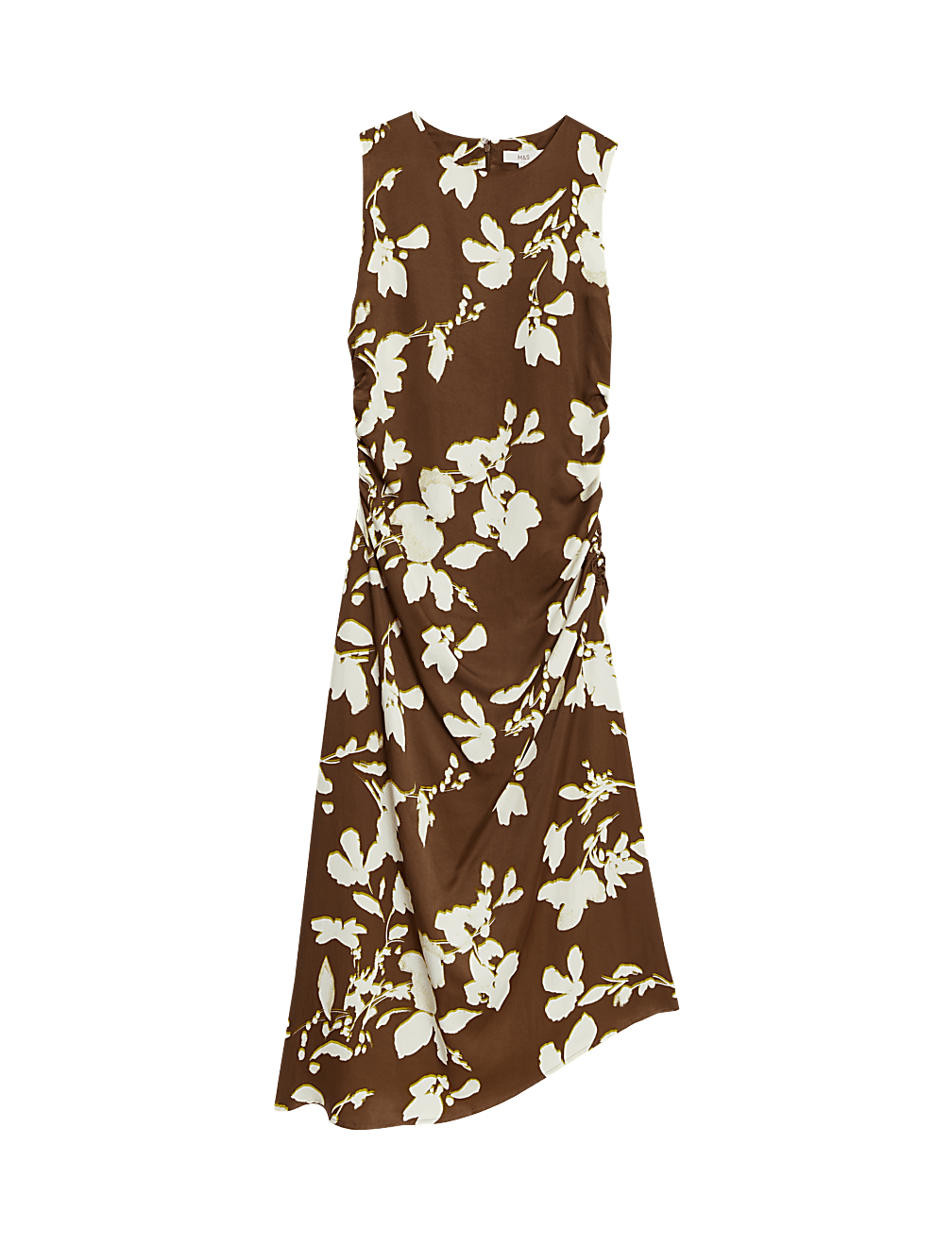 Lyocell Blend Floral Midaxi Column Dress